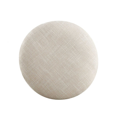 HomeRoots 19' x 43' x 54' Tan Fabric Cherry Wood Mirror Vanity Set