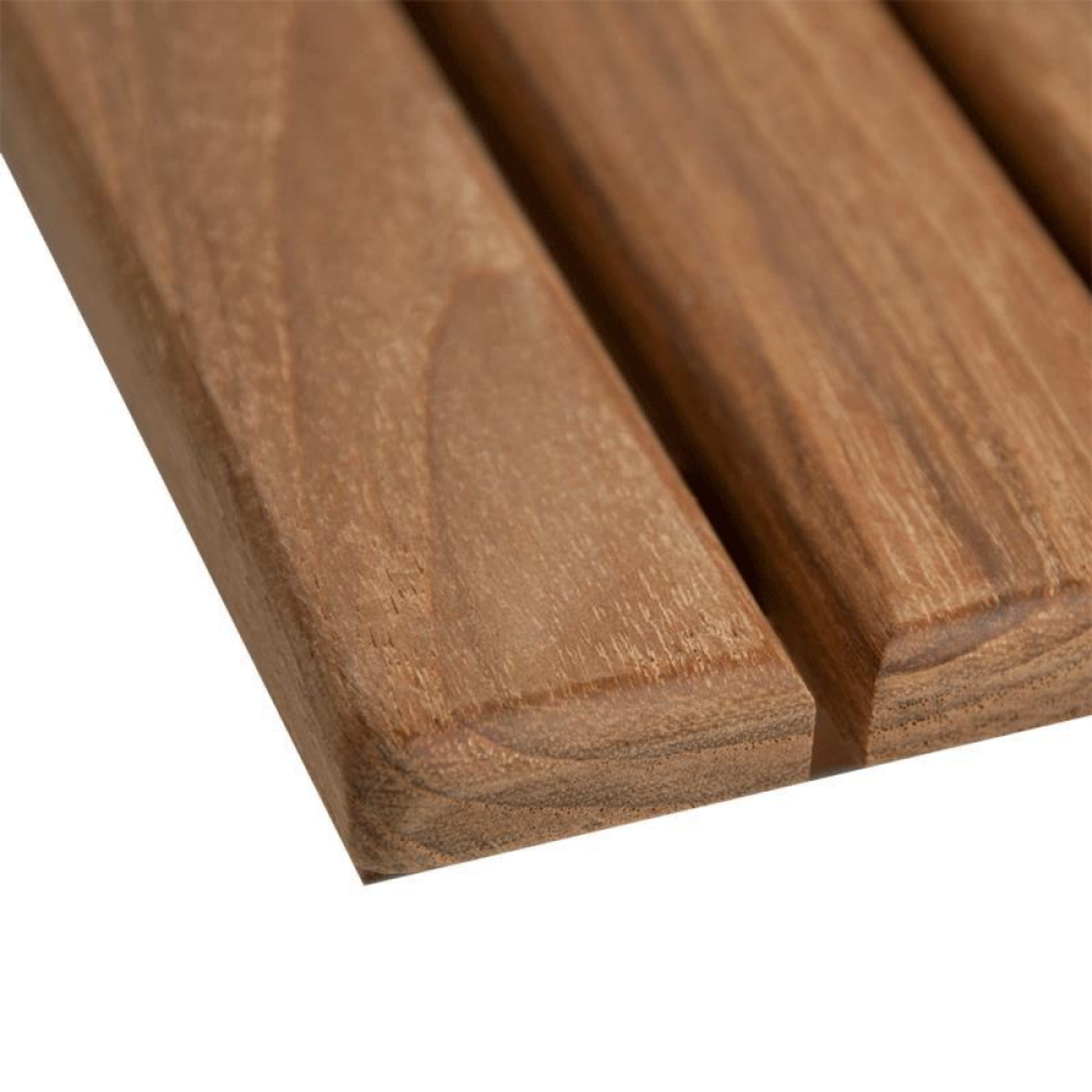 HomeRoots 20" Premium Teak Shower Bath Mat