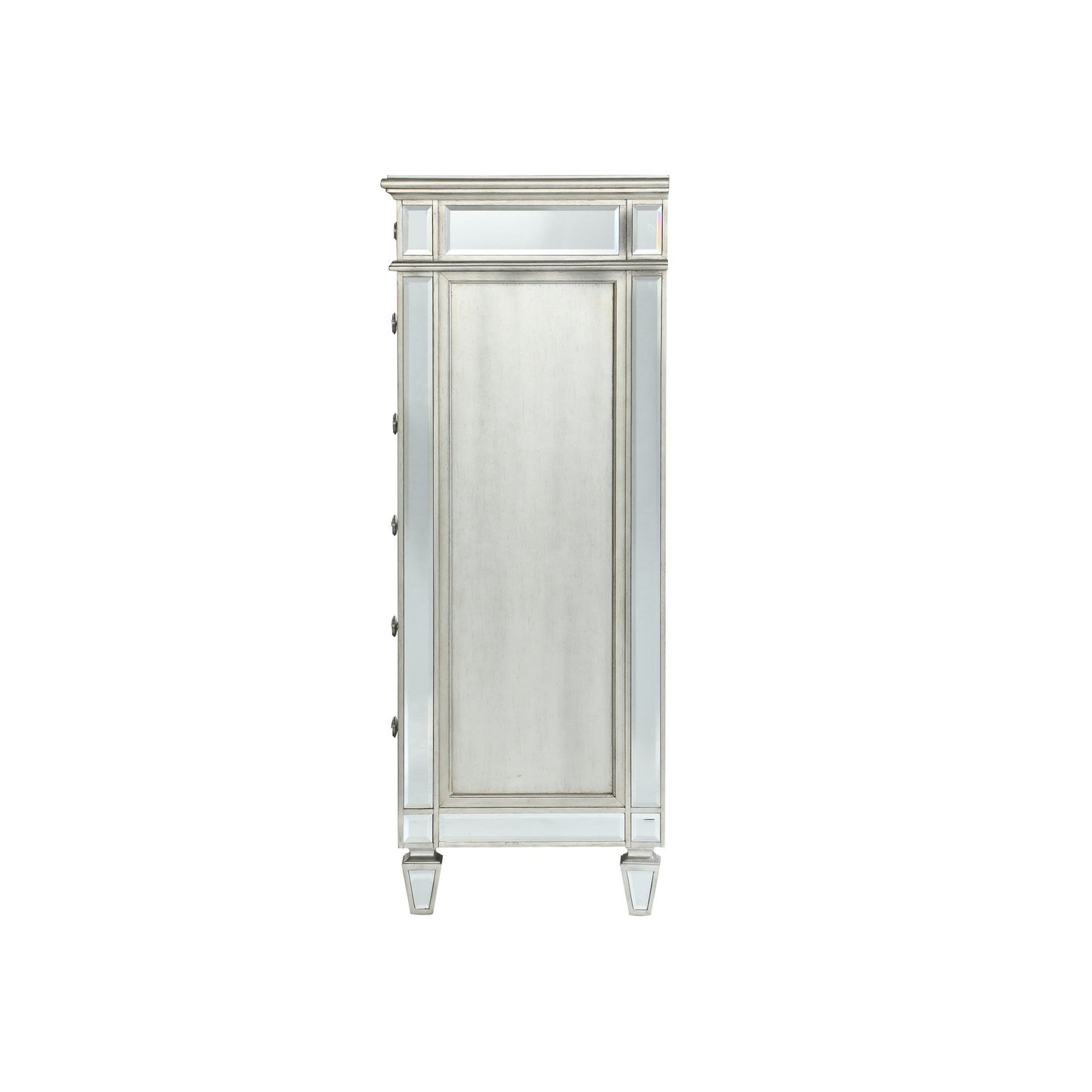 HomeRoots 21' x 44' x 56' Mirrored Wood Cabinet