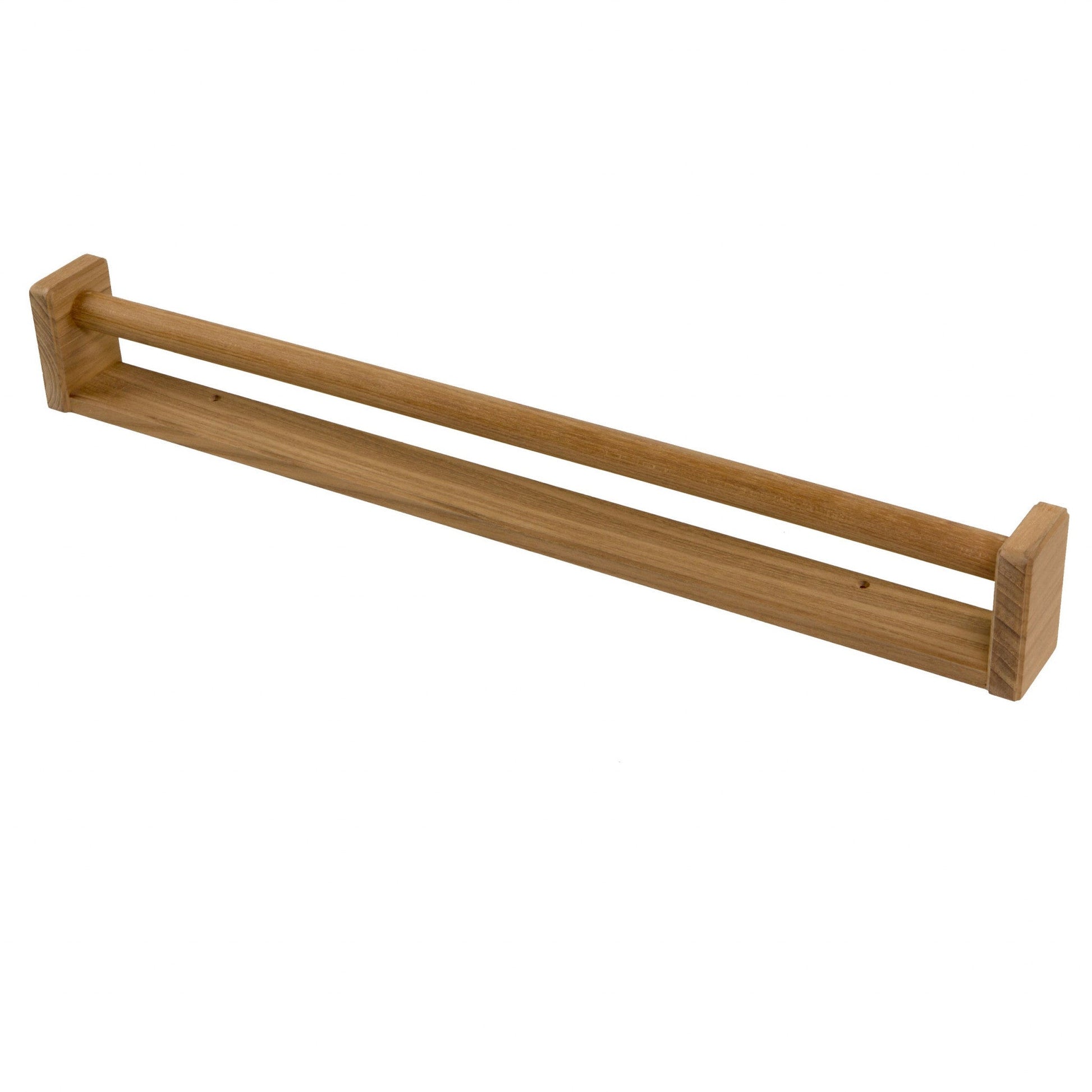 HomeRoots 22" Traditional Solid Teak Towel Bar