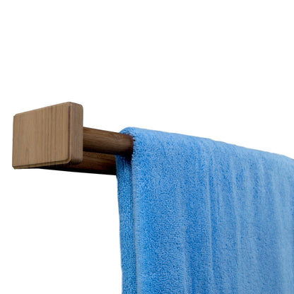 HomeRoots 22" Traditional Solid Teak Towel Bar