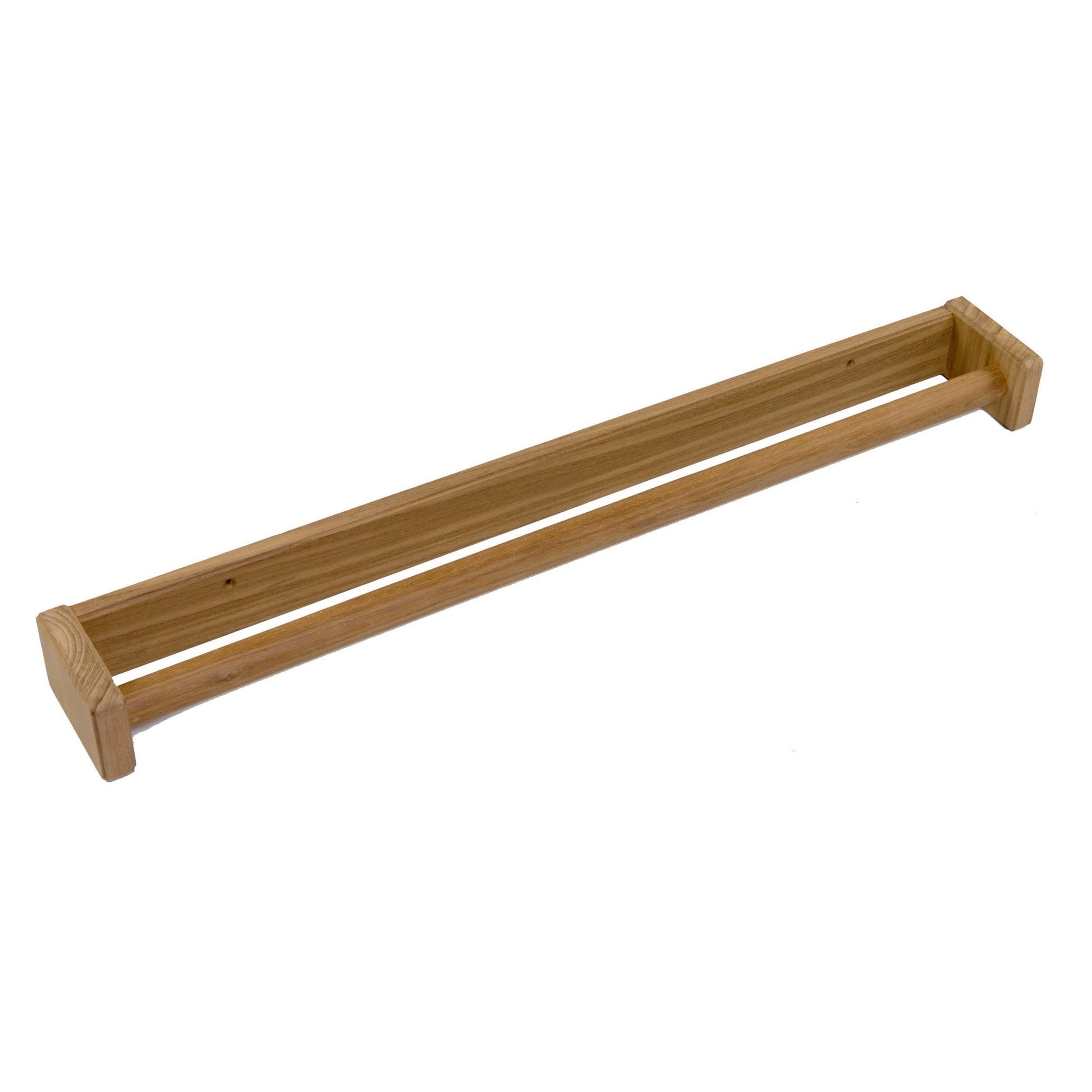 HomeRoots 22" Traditional Solid Teak Towel Bar