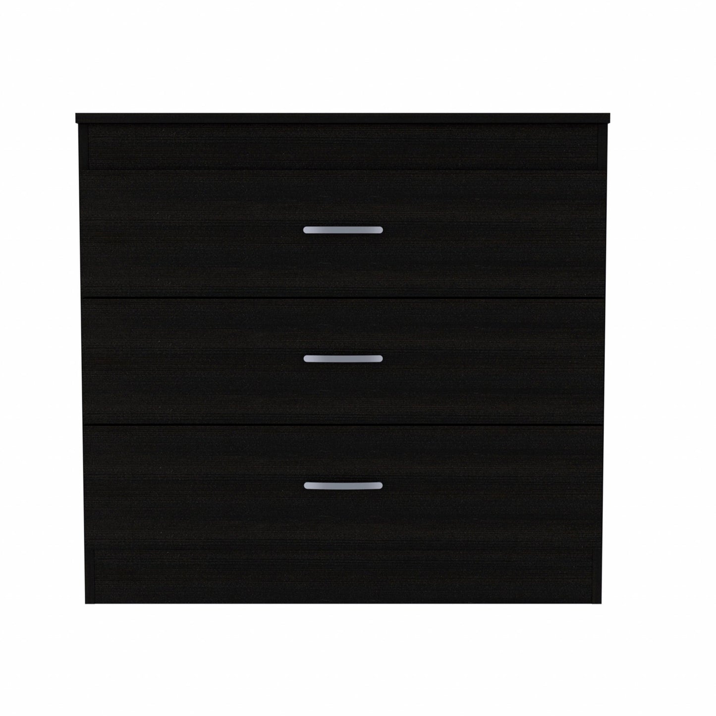 HomeRoots 29" Black Three Drawer Dresser