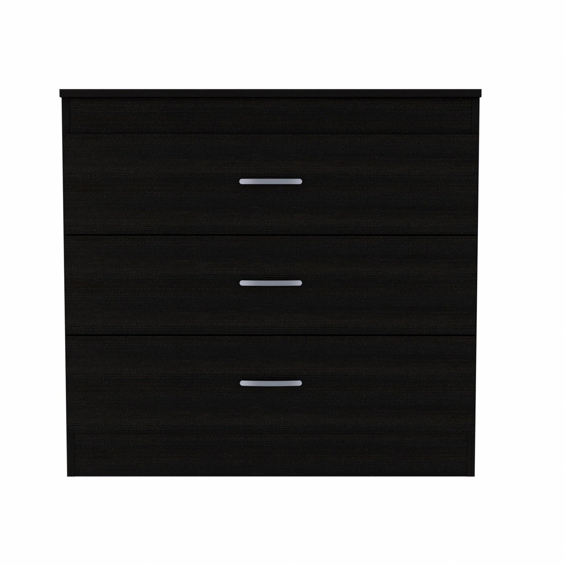 HomeRoots 29" Black Three Drawer Dresser