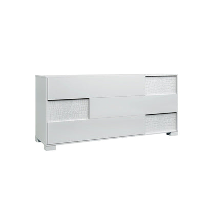 HomeRoots 30" MDF and Steel Cabinet in White Finish