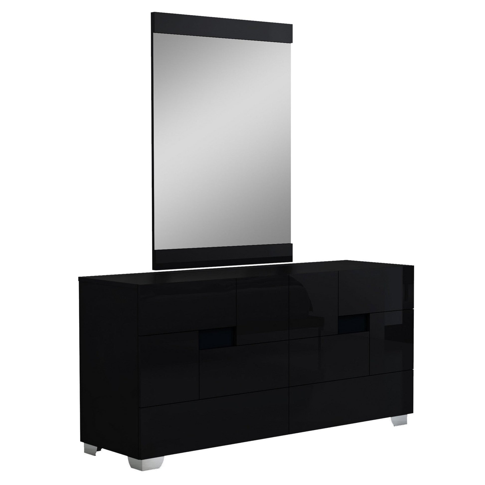 HomeRoots 30" Superb Black High Gloss Dresser