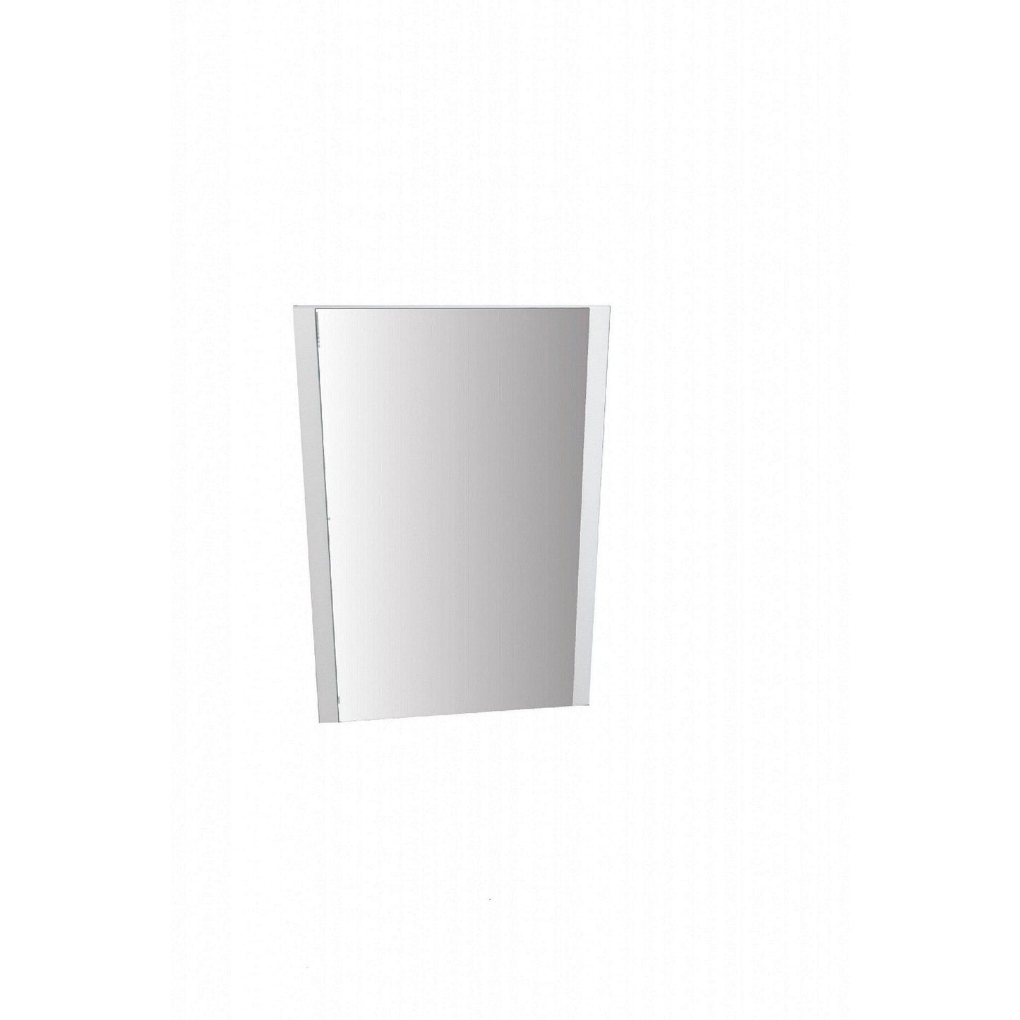 HomeRoots 30 x 1 x 48 White Glass Mirror
