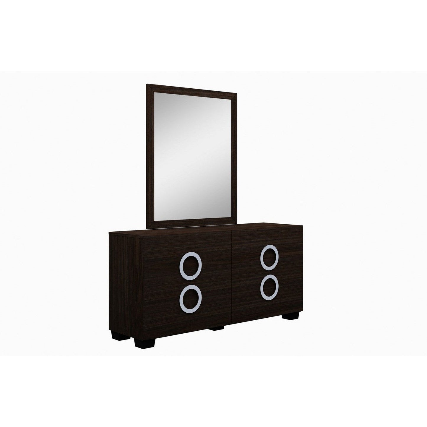 HomeRoots 31" Refined Wenge High Gloss Dresser