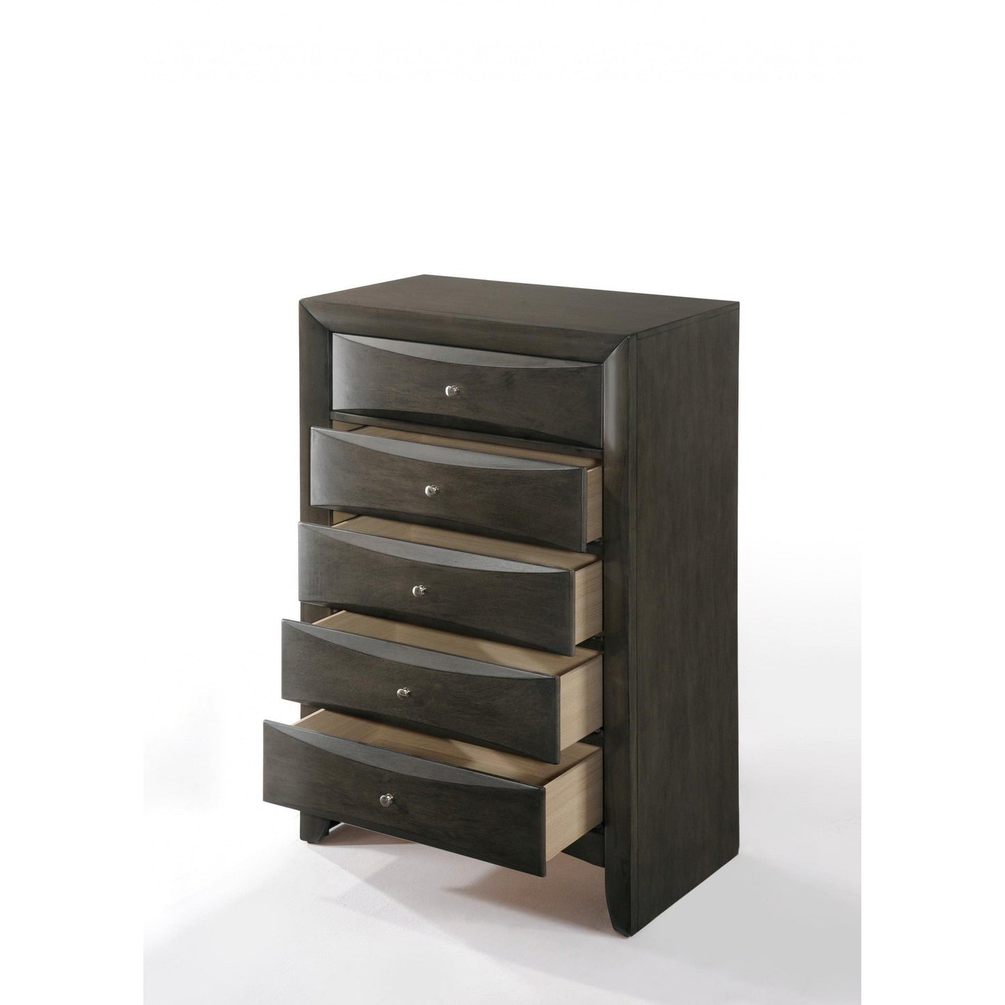 HomeRoots 32' x 17' x 48' Gray Oak Rubber Wood Cabinet