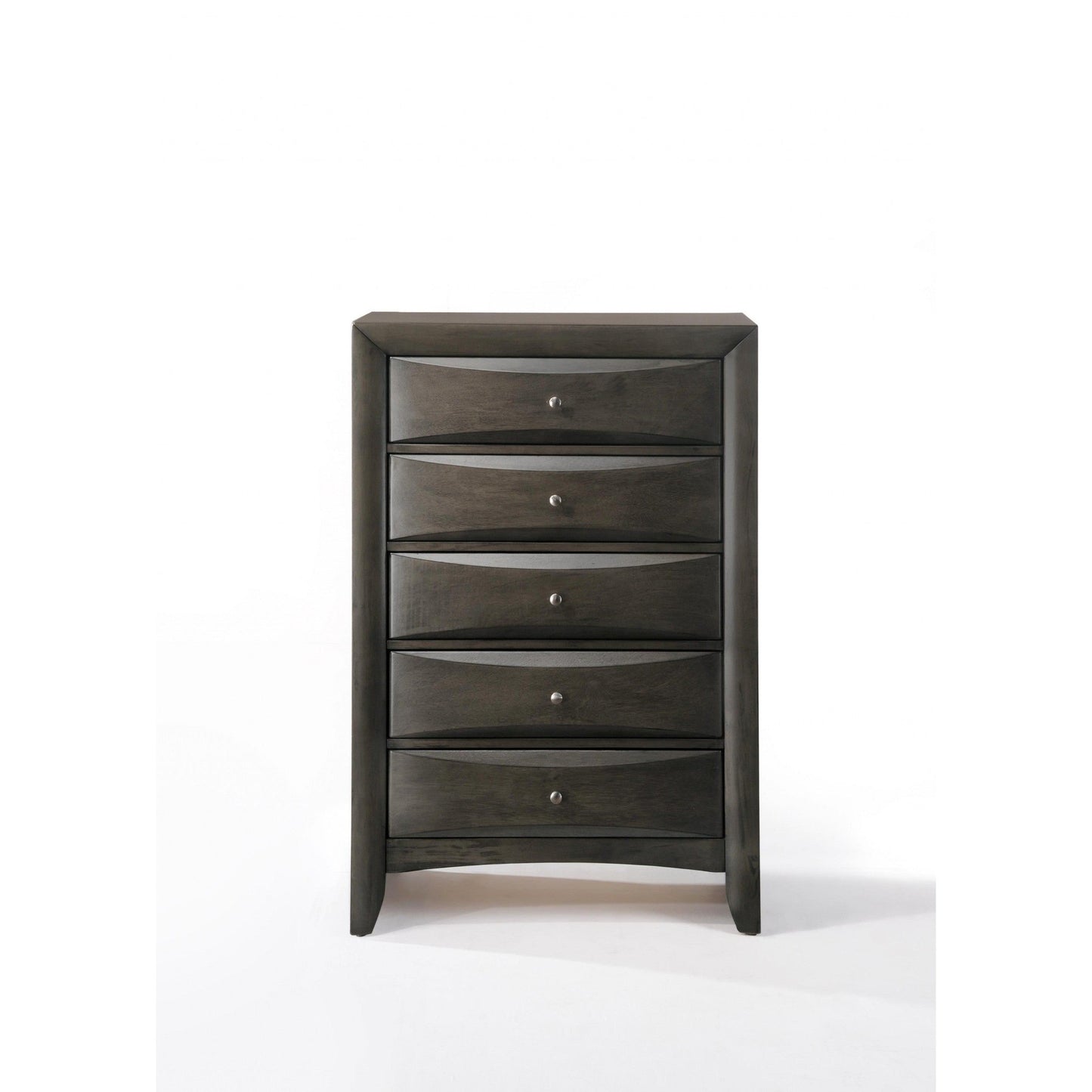 HomeRoots 32' x 17' x 48' Gray Oak Rubber Wood Cabinet