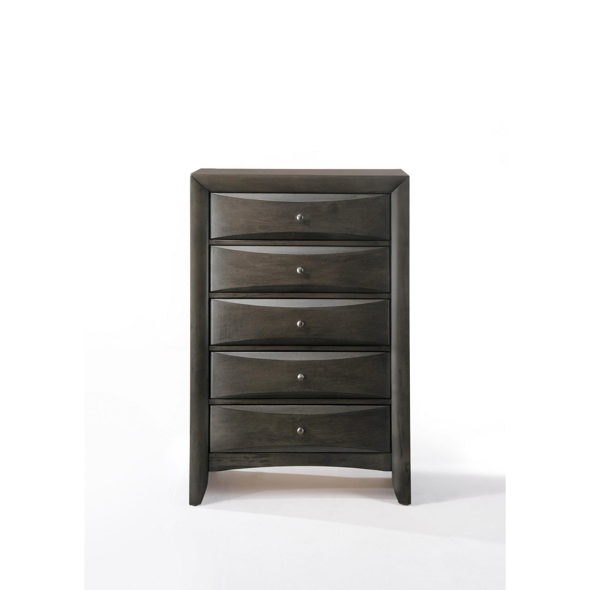 HomeRoots 32' x 17' x 48' Gray Oak Rubber Wood Cabinet