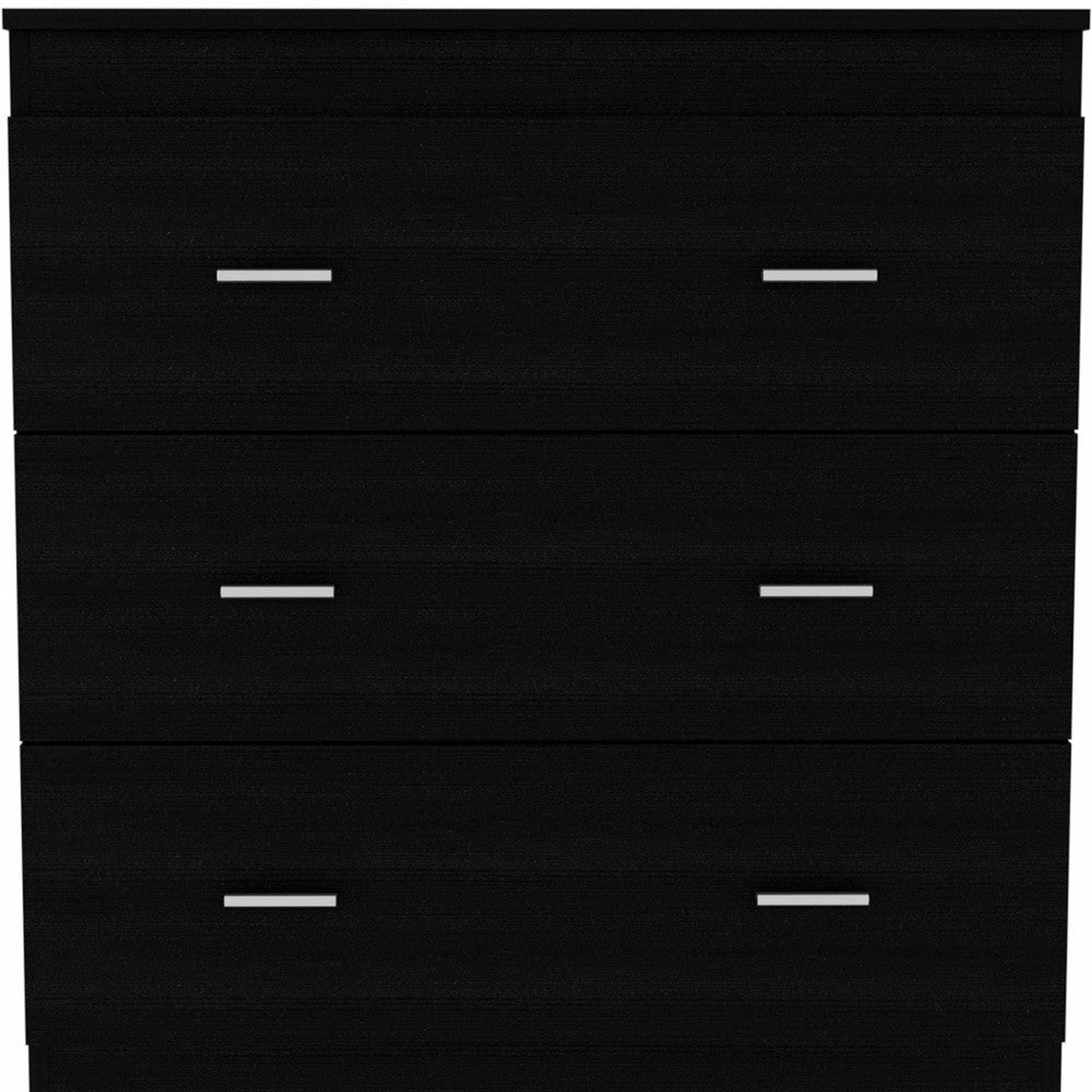 HomeRoots 33" Black Three Drawer Dresser