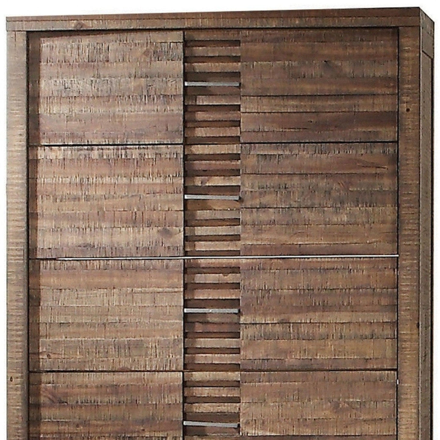 HomeRoots 34' x 18' x 55' Reclaimed Oak Wood Cabinet