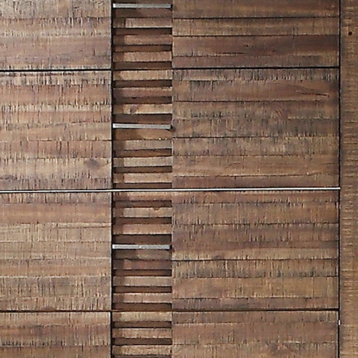 HomeRoots 34' x 18' x 55' Reclaimed Oak Wood Cabinet