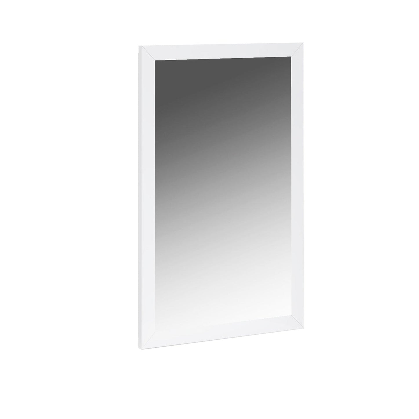 HomeRoots 34 x 3 x 50 White Glass Mirror