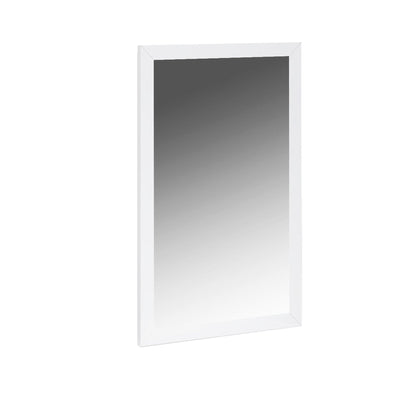 HomeRoots 34 x 3 x 50 White Glass Mirror