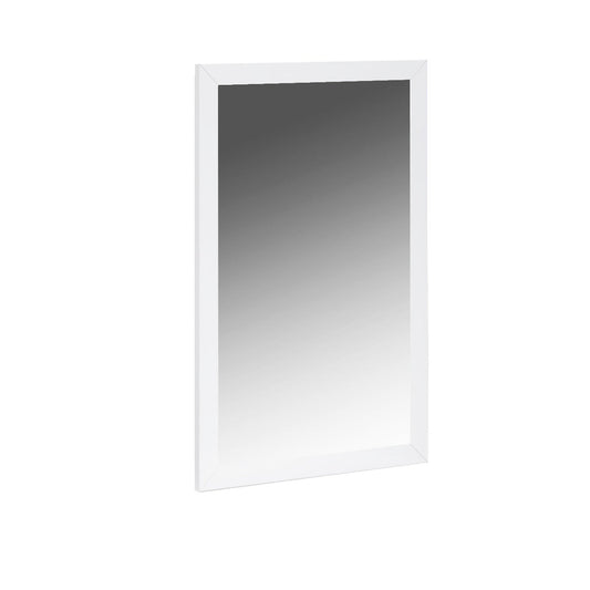 HomeRoots 34 x 3 x 50 White Glass Mirror