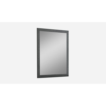 HomeRoots 36" x 1" x 44" Gloss Gray Glass Mirror