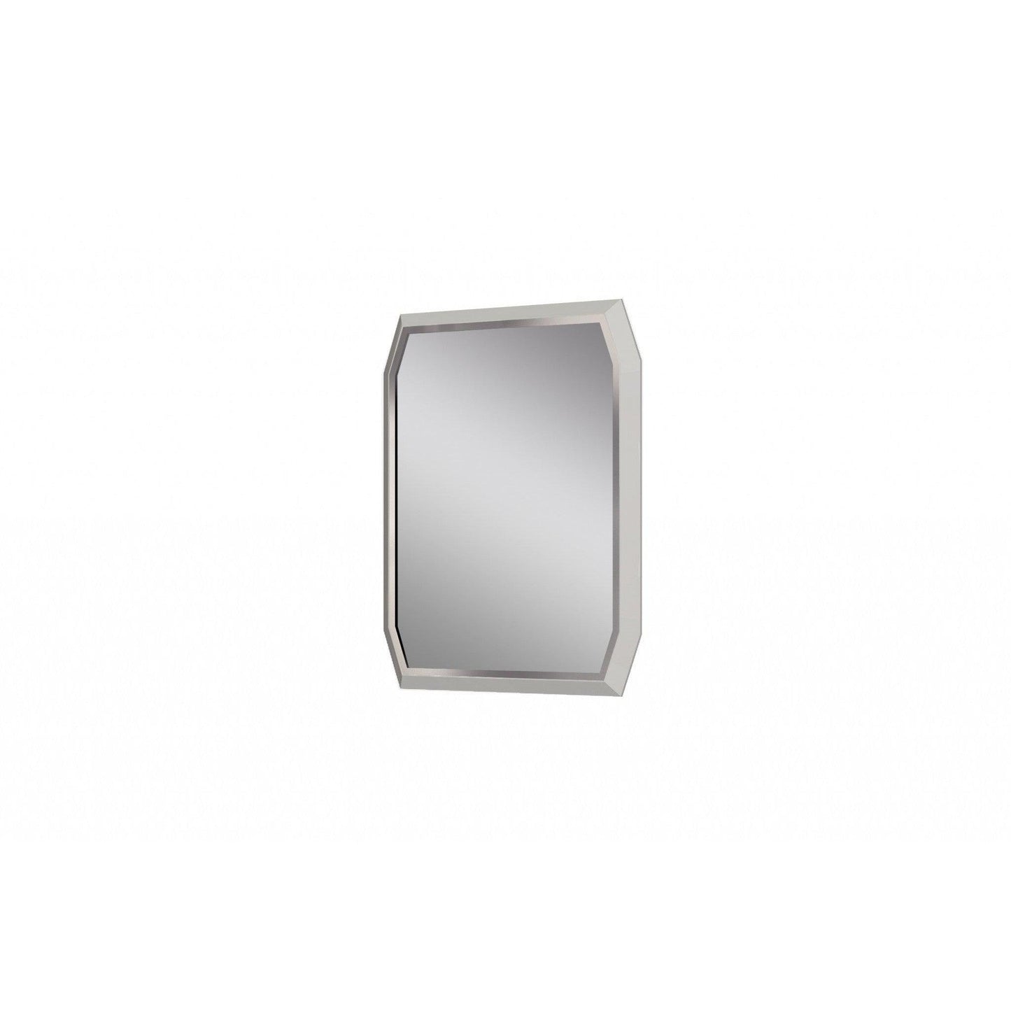 HomeRoots 37 x 2.2 x 49 Taupe Glass Mirror