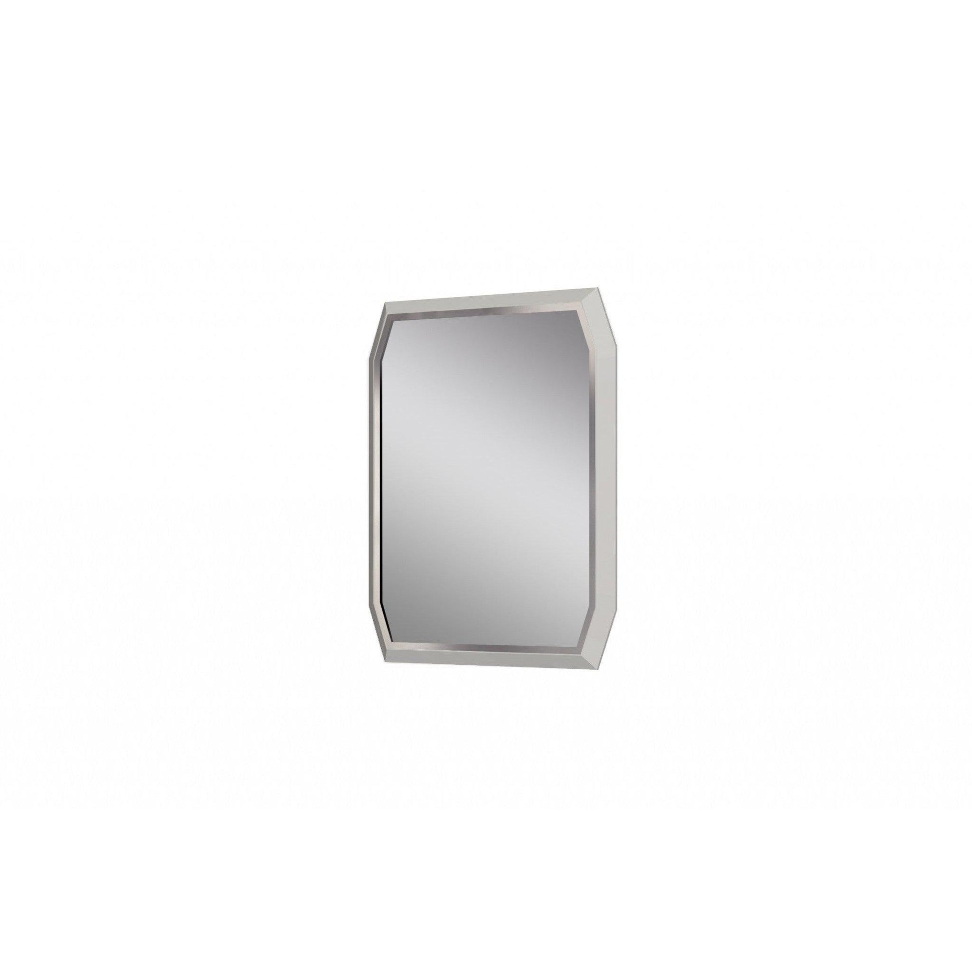 HomeRoots 37 x 2.2 x 49 Taupe Glass Mirror