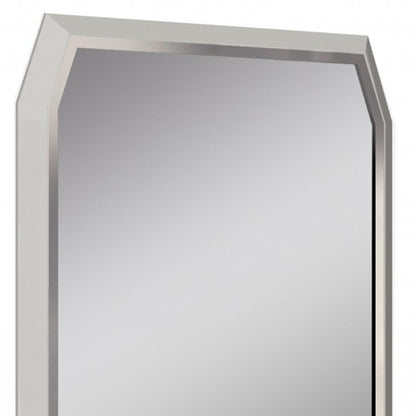 HomeRoots 37 x 2.2 x 49 Taupe Glass Mirror