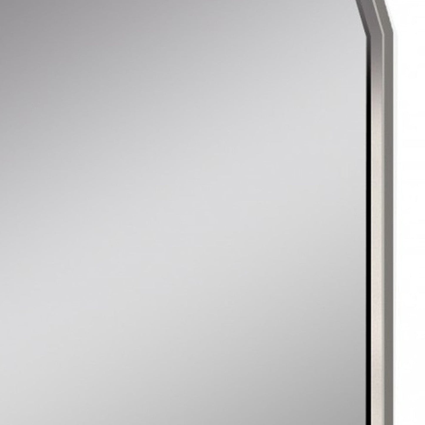 HomeRoots 37 x 2.2 x 49 Taupe Glass Mirror