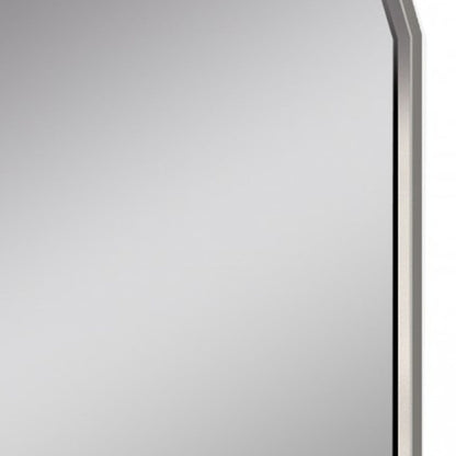 HomeRoots 37 x 2.2 x 49 Taupe Glass Mirror