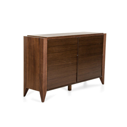 HomeRoots 38" Veneer and MDF Cabinet With 6 Drawers in Tobacco Finish