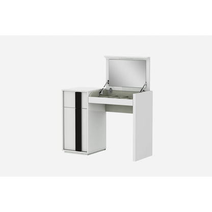 HomeRoots 39 x 17 x 30 White Iron Vanity Dresser