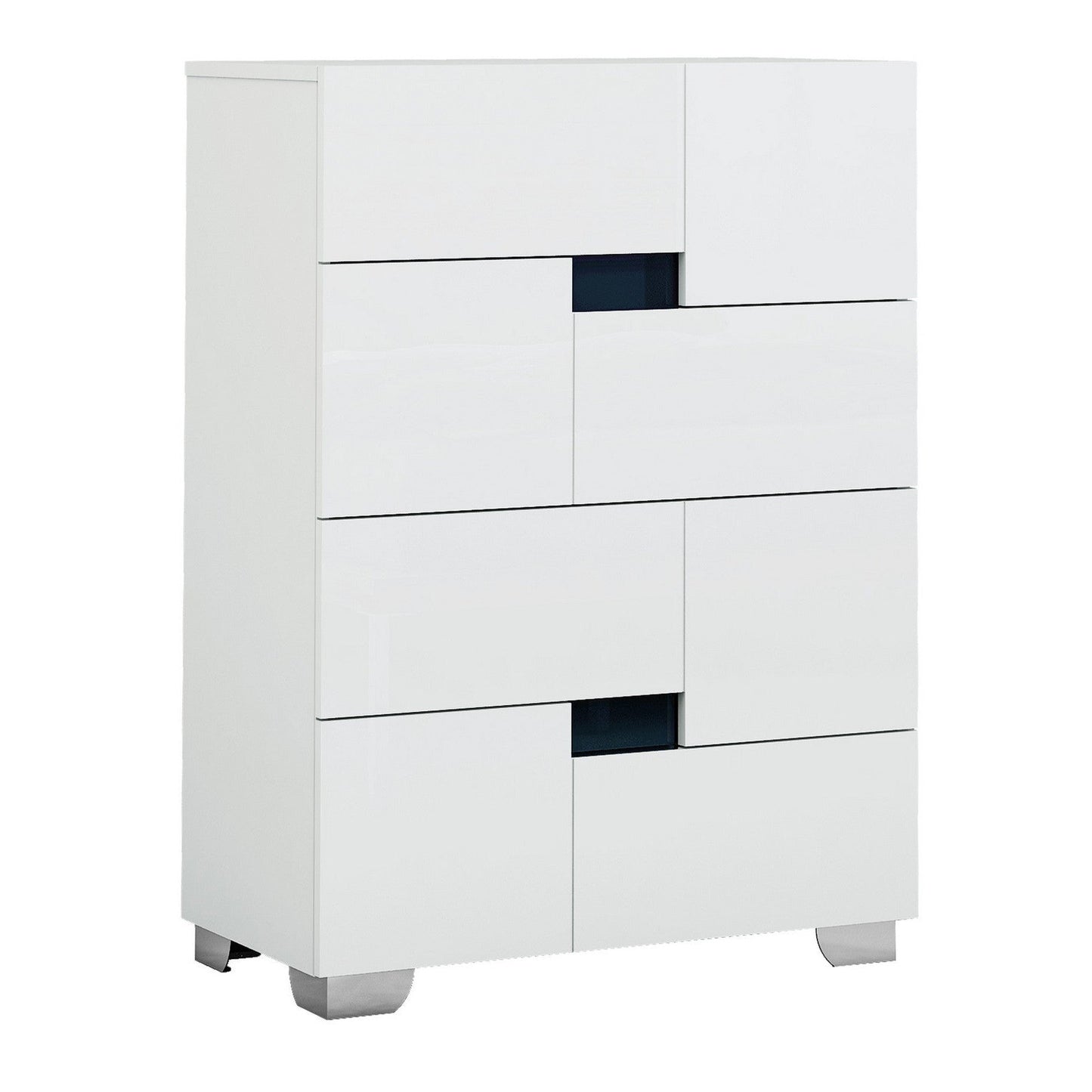 HomeRoots 44" Superb White High Gloss Cabinet