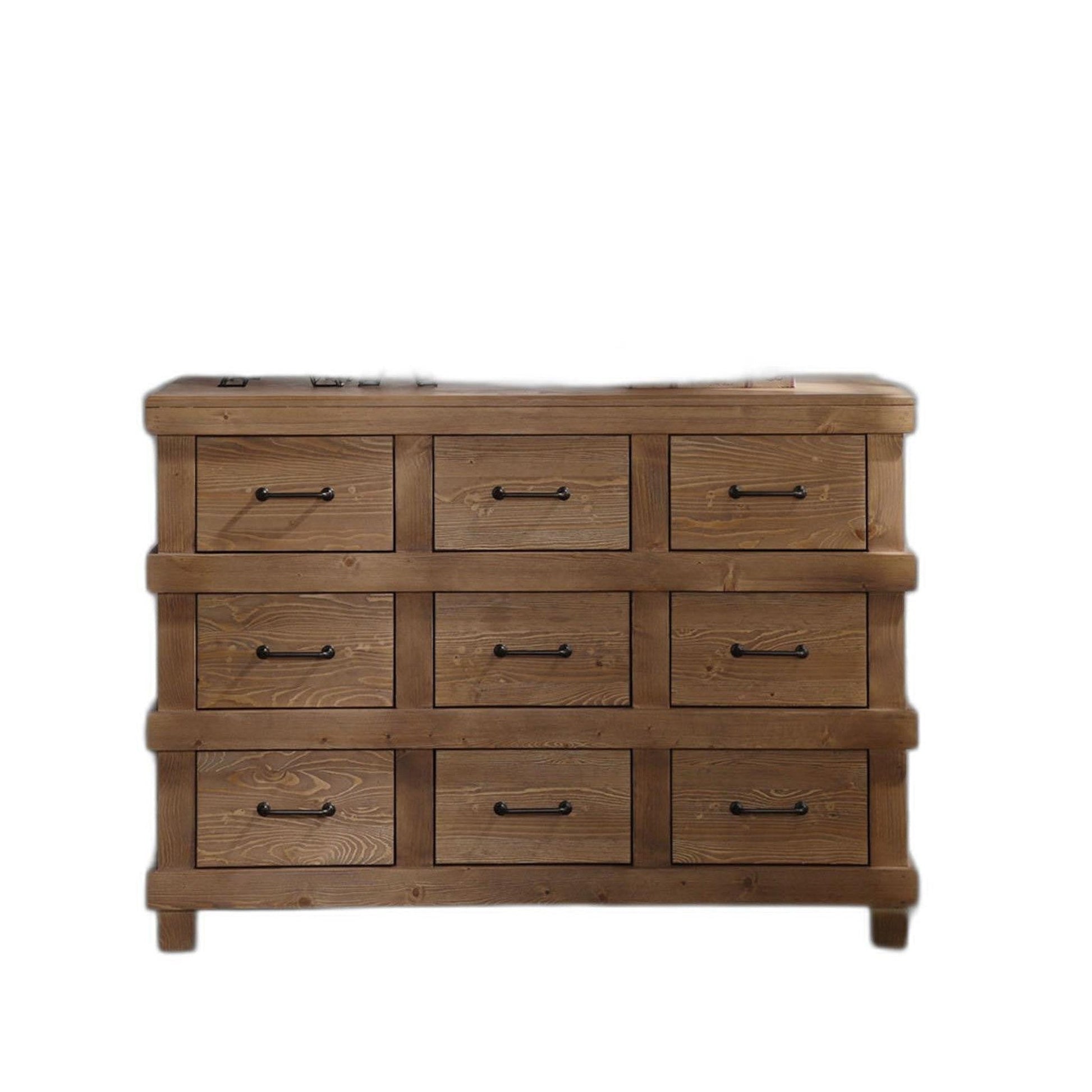 HomeRoots 44' x 19' x 32' Antique Oak Dresser