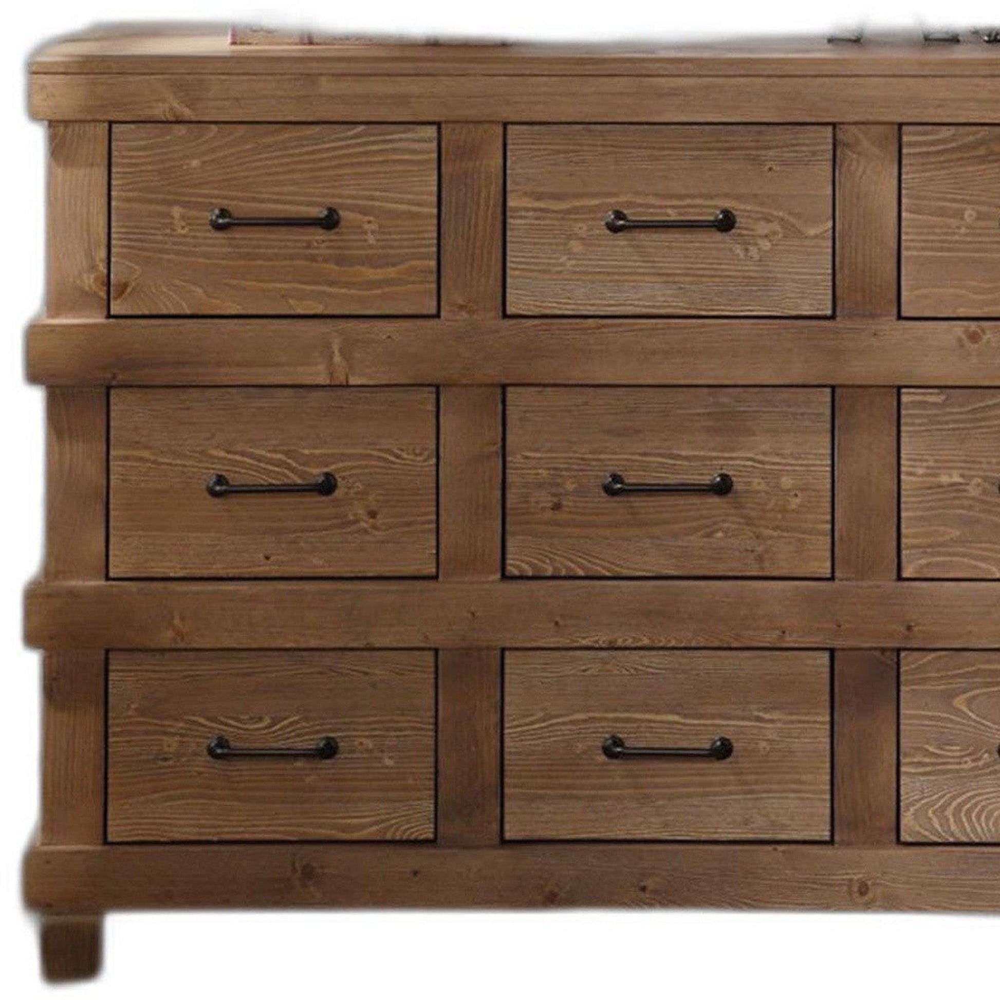 HomeRoots 44' x 19' x 32' Antique Oak Dresser
