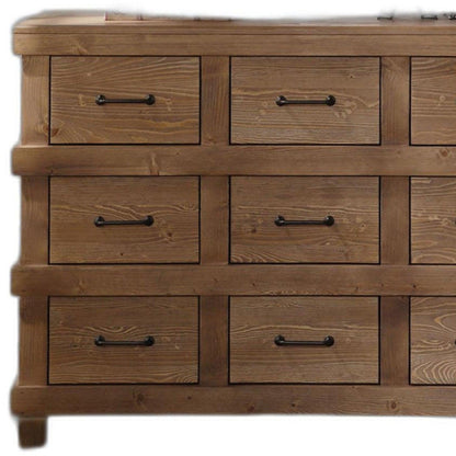 HomeRoots 44' x 19' x 32' Antique Oak Dresser