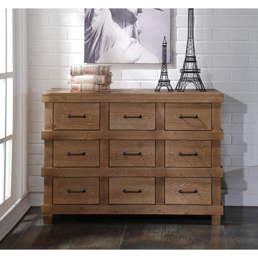 HomeRoots 44' x 19' x 32' Antique Oak Dresser