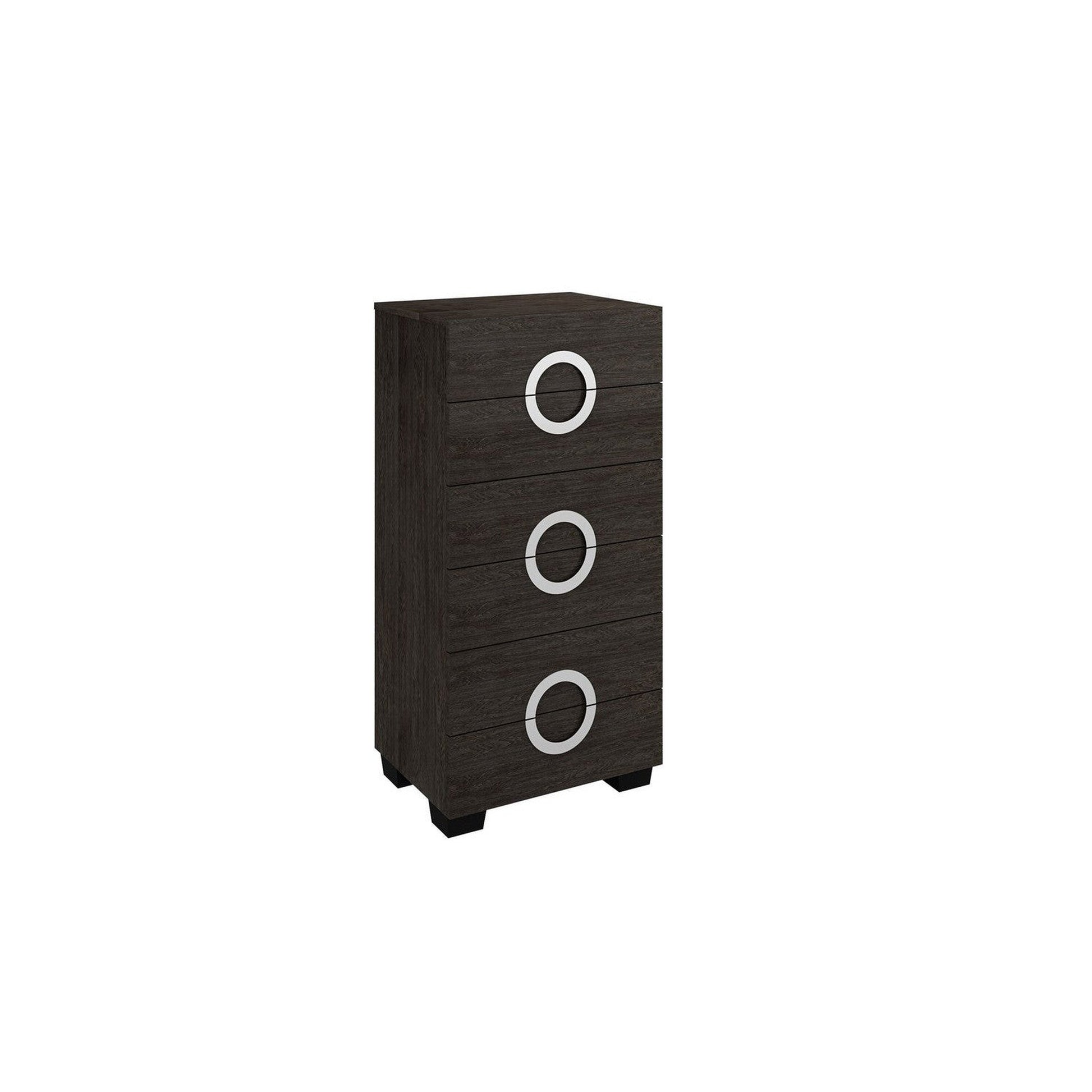HomeRoots 48" Refined Grey High Gloss Cabinet
