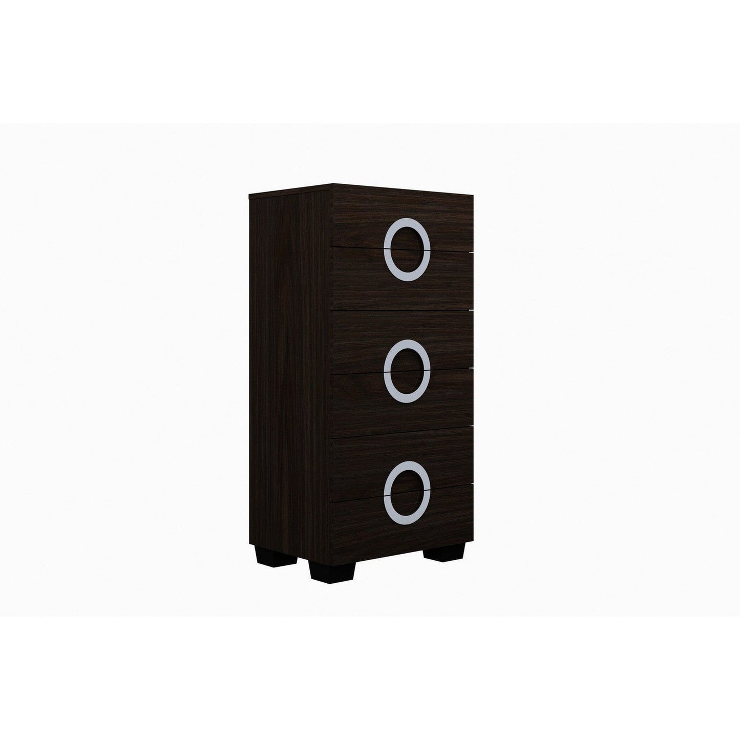 HomeRoots 48" Refined Wenge High Gloss Cabinet
