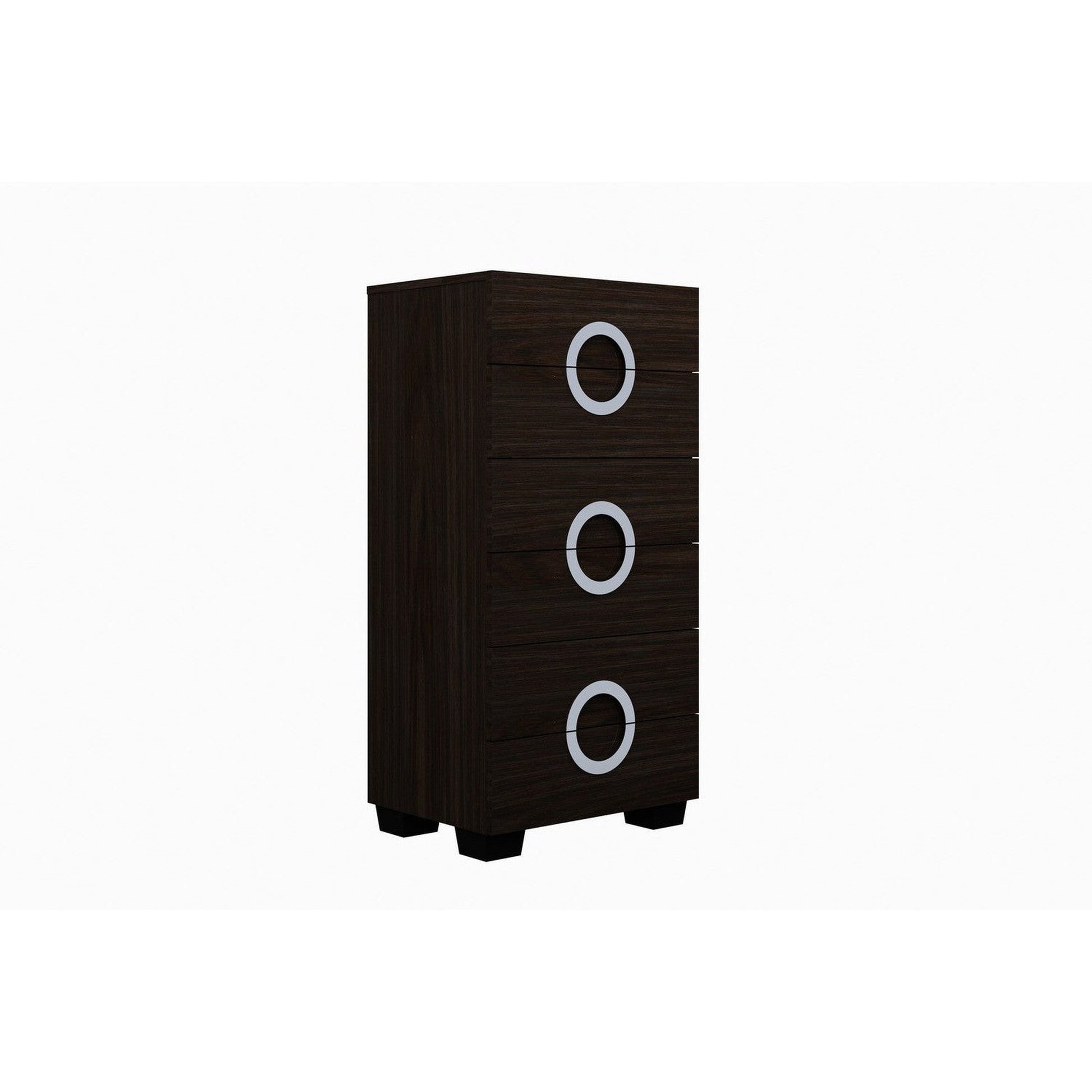 HomeRoots 48" Refined Wenge High Gloss Cabinet