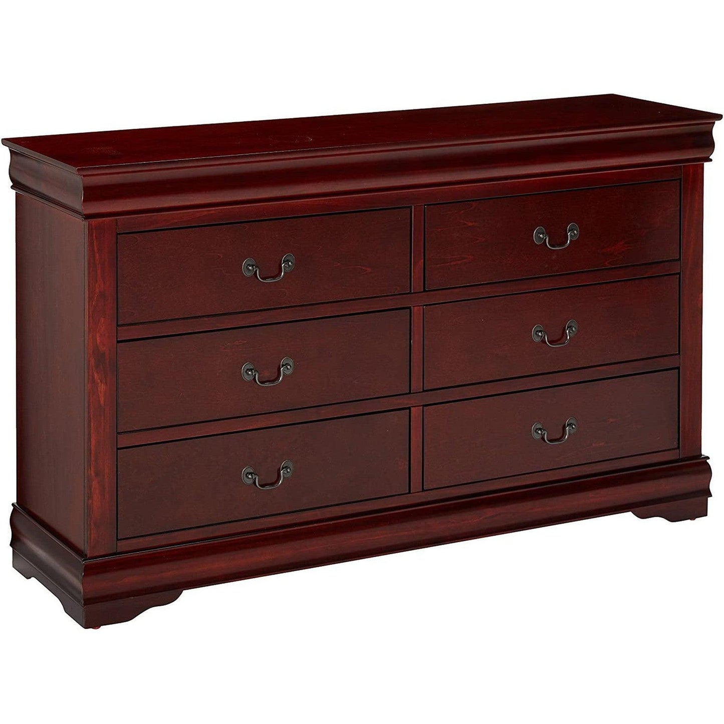 HomeRoots 57' x 15' x 33' Cherry Wood Dresser