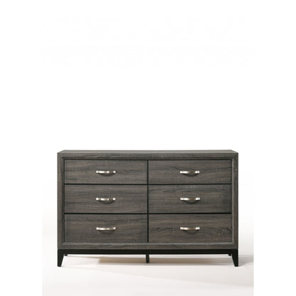 HomeRoots 58' x 16' x 37' Weathered Gray Dresser