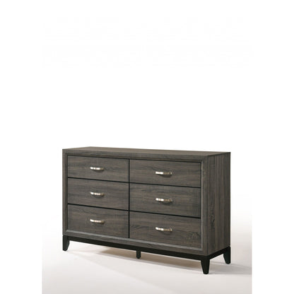 HomeRoots 58' x 16' x 37' Weathered Gray Dresser