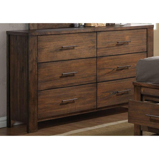 HomeRoots 59' x 16' x 36' Oak Metal Dresser