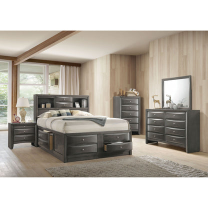 HomeRoots 59' x 17' x 41' Gray Oak Rubber Wood Dresser