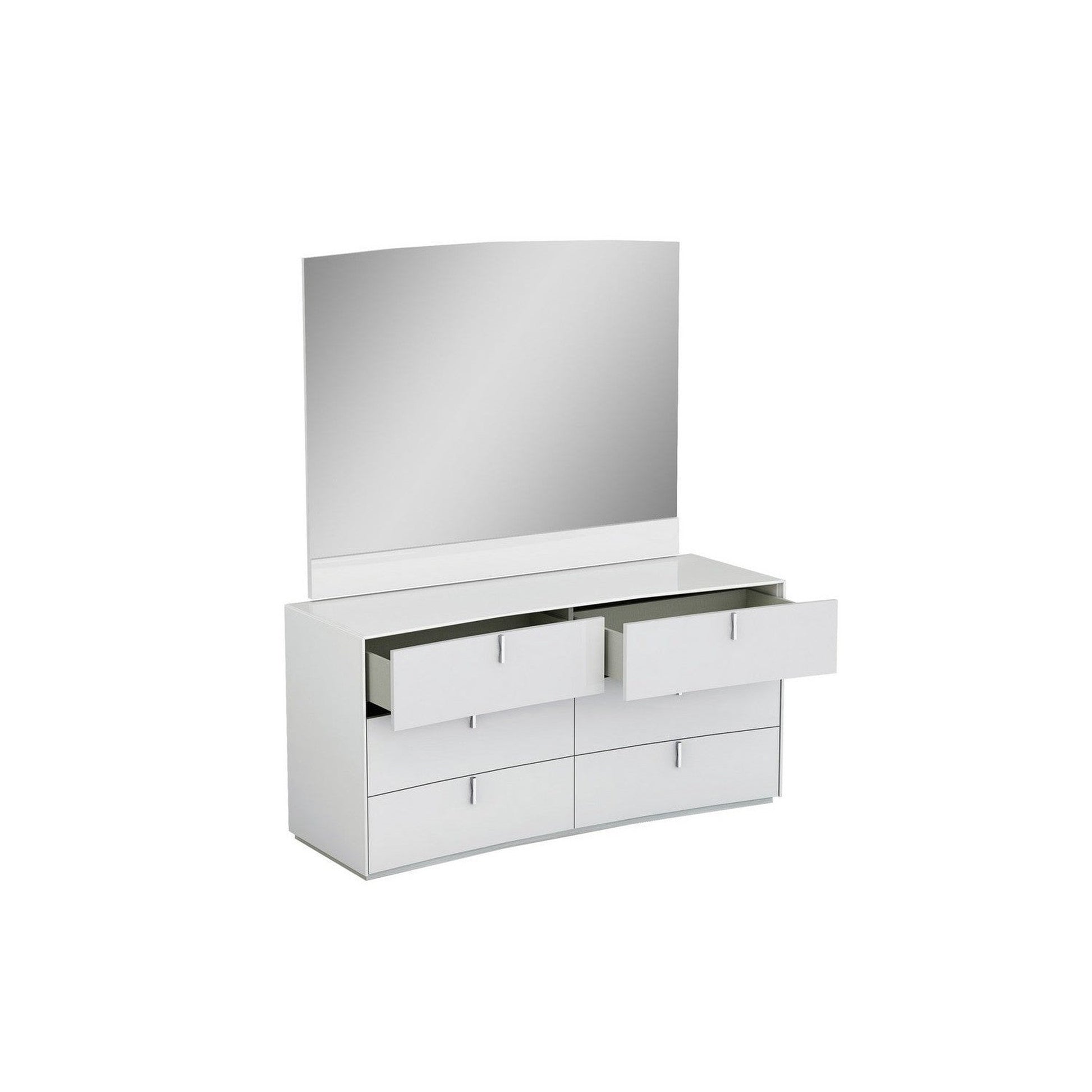 HomeRoots 62" x 19" x 30" White Dresser