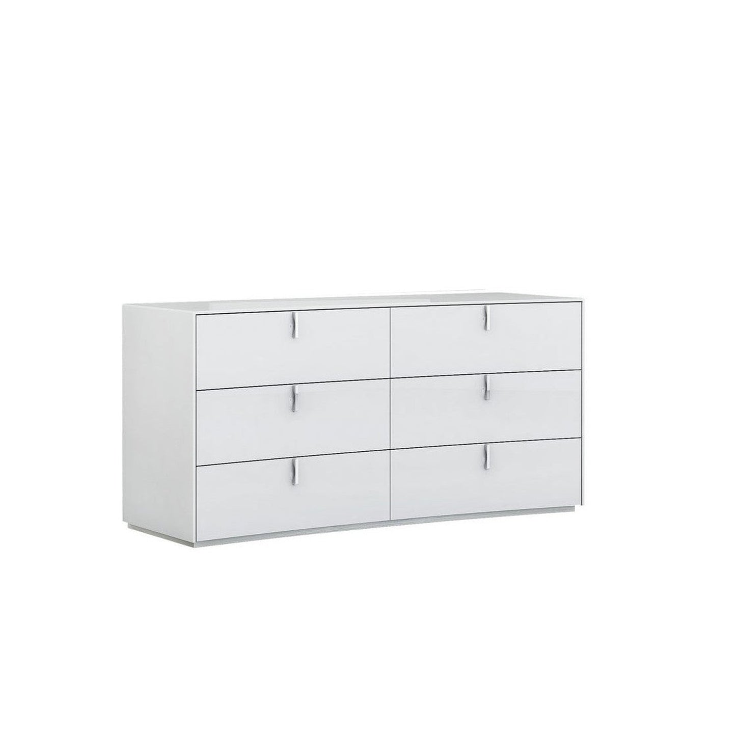 HomeRoots 62" x 19" x 30" White Dresser