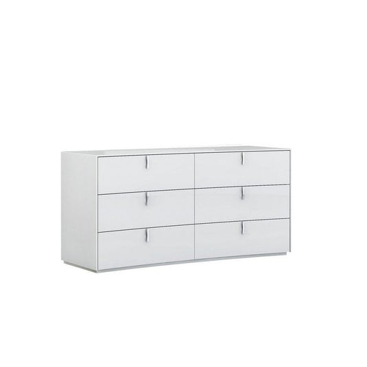 HomeRoots 62" x 19" x 30" White Dresser