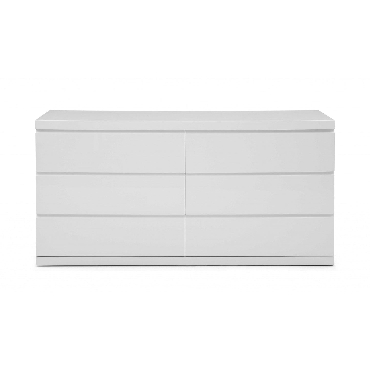 HomeRoots 63 x 20 x 30 White Double Dresser