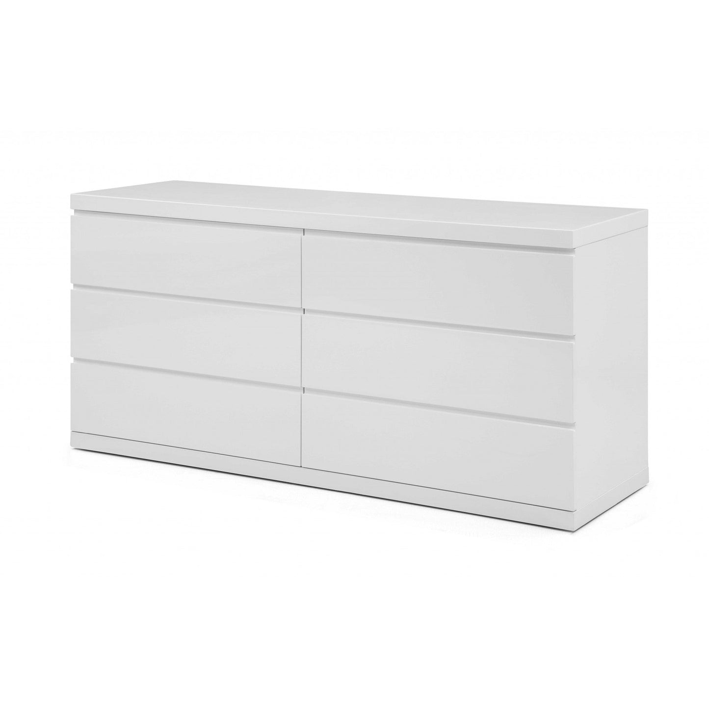 HomeRoots 63 x 20 x 30 White Double Dresser