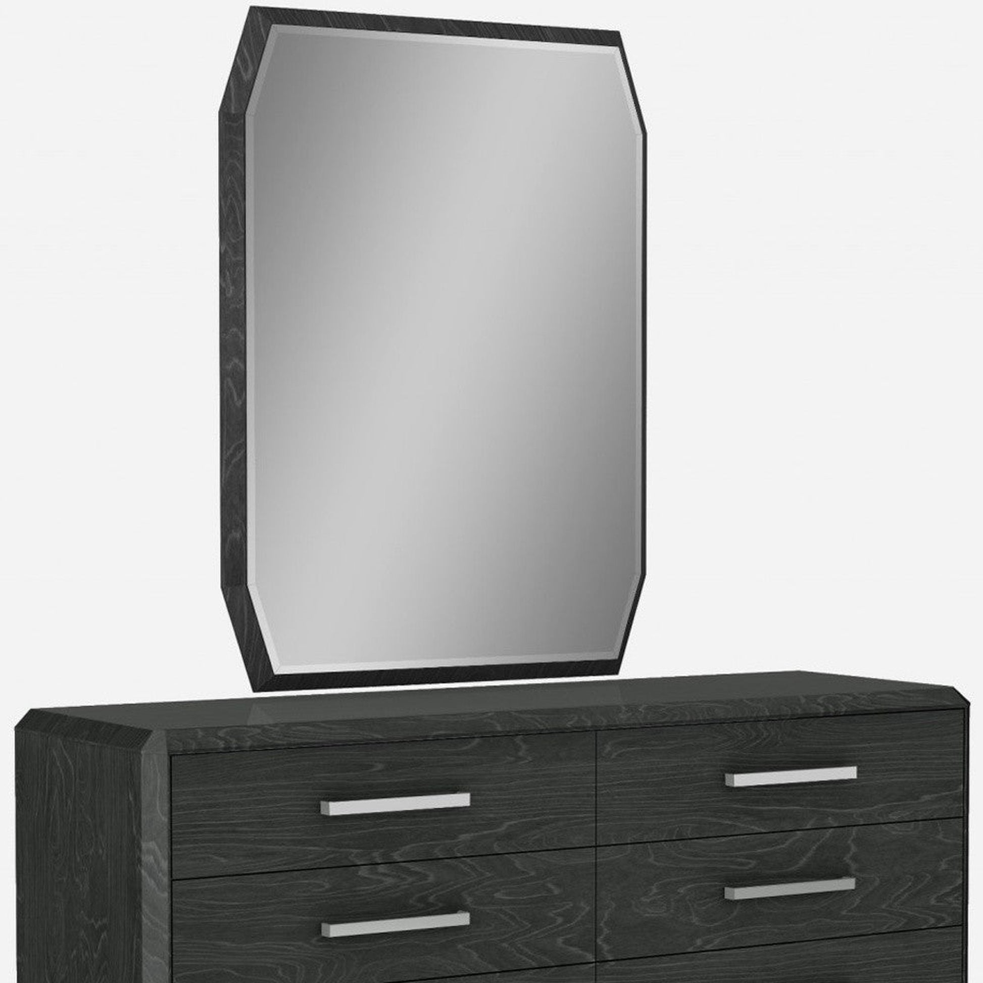 HomeRoots 67 x 20 x 32 Clear Glass Or Stainless Steel Double Dresser Extension