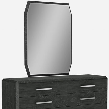 HomeRoots 67 x 20 x 32 Clear Glass Or Stainless Steel Double Dresser Extension