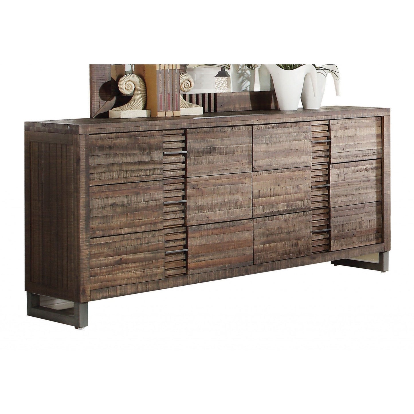 HomeRoots 68' x 18' x 34' Reclaimed Oak Dresser
